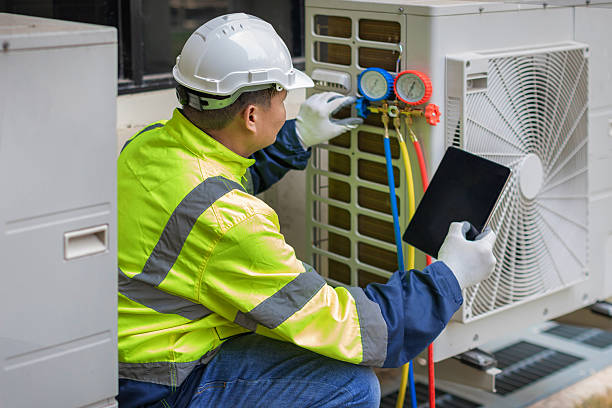 Professional Hvac Installation technician working in East Wareham, MA